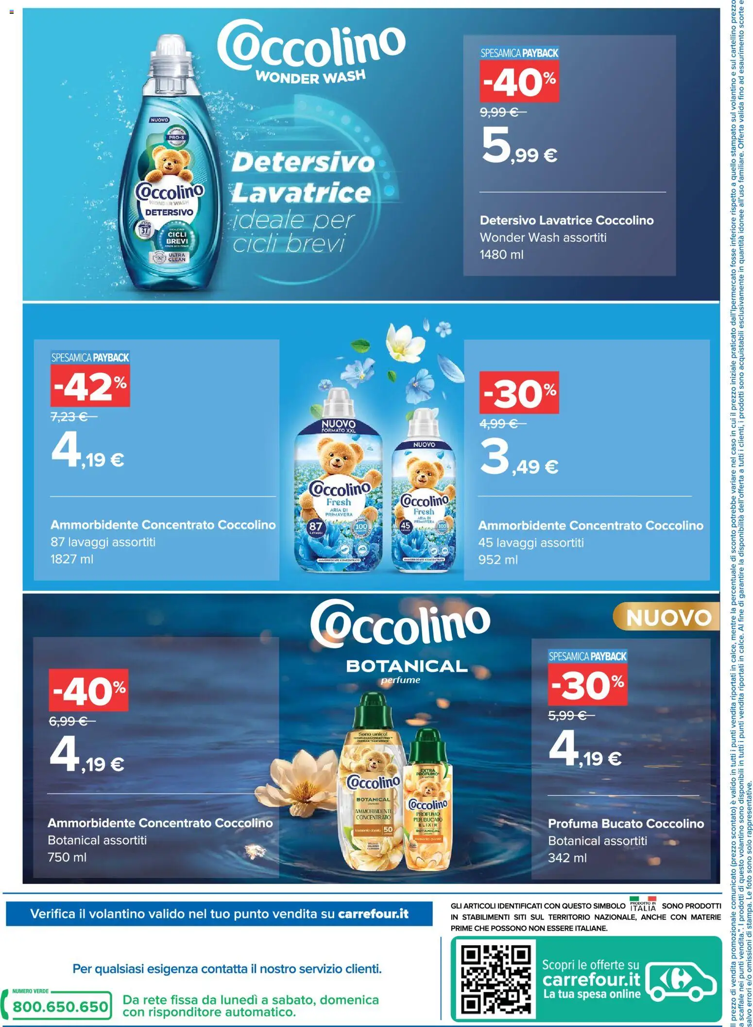 Anteprima dell'opuscolo Carrefour volantino Iper Coccolino dal negozio Carrefour valido da 04/09/2026 - Lavatrice, Profumo, Scaffale, Ammorbidente