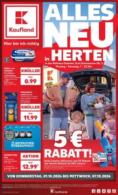 Vorschau von dem Prospekt des Geschäftes Kaufland, gültig ab dem 01.10.2026
