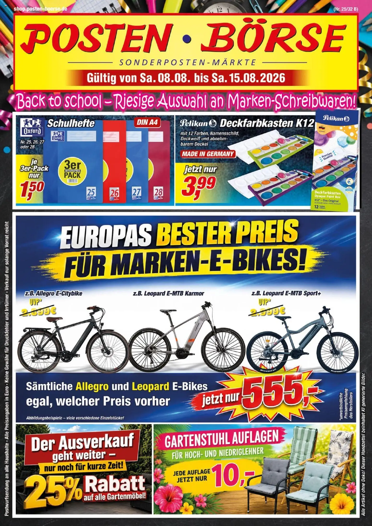 Vorschau von dem Prospekt des Geschäftes Posten Börse, gültig ab dem 08.08.2026