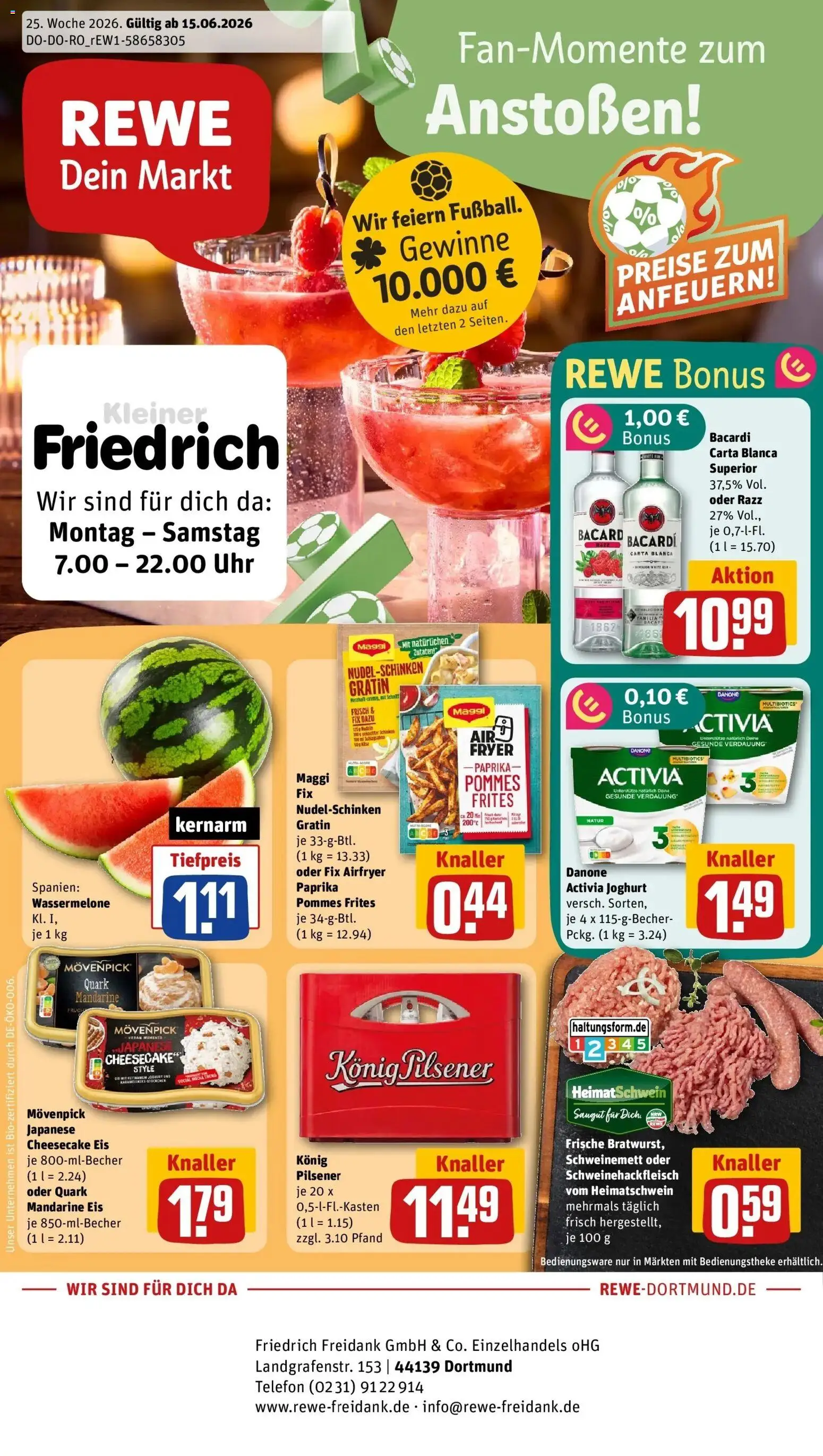 Vorschau von dem Prospekt des Geschäftes Rewe, gültig ab dem 14.06.2026
