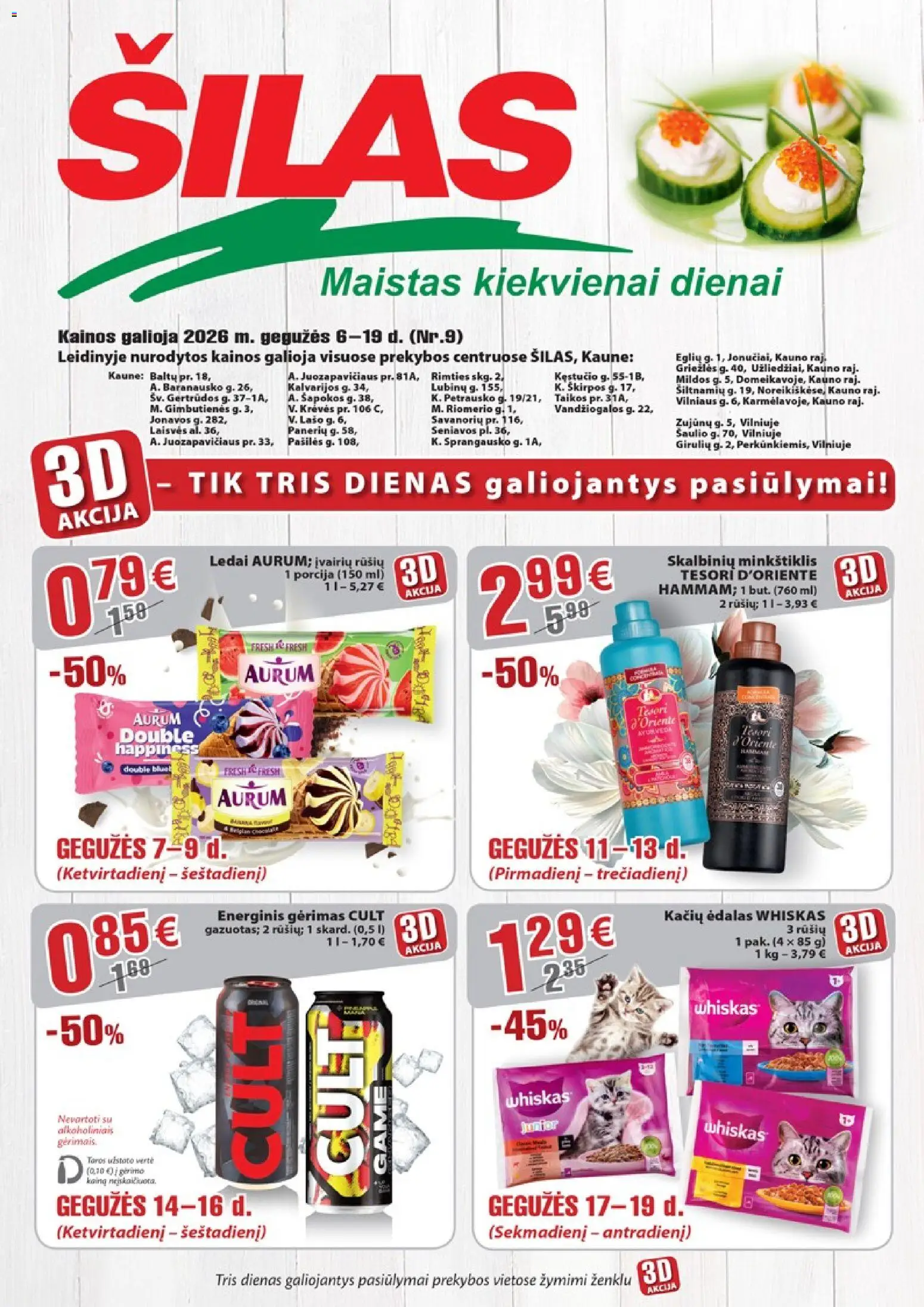 Šilas parduotuvės leidinio Šilas leidinys galiojančio nuo 2026.05.06 peržiūra