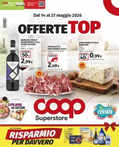 Anteprima dell'opuscolo COOP volantino Superstore Offerte Top Milano dal negozio COOP valido da 14/05/2026