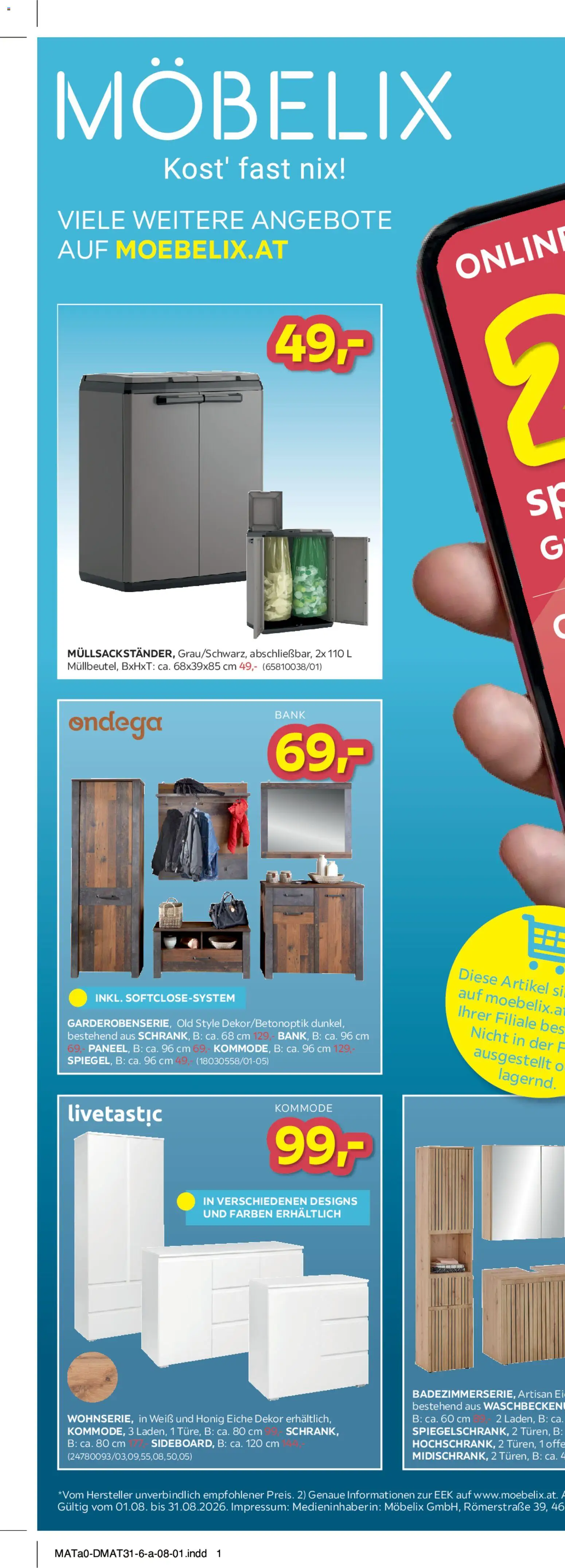 Vorschau der Angebote: Möbelix Möbelix Die Besten Online Deals gültig ab 01.08.2026