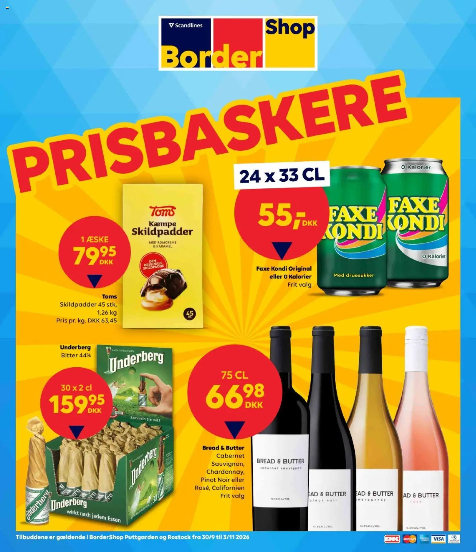 Eksempel på tilbudsavis Bordershop - Tibudsavis fra butik Bordershop gyldig fra 30/09/2026 - Faxe Kondi