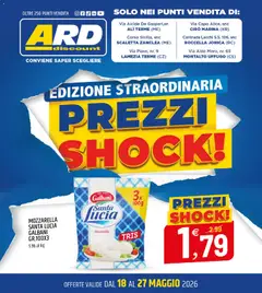 Anteprima dell'opuscolo ARD Discount volantino Prezzi Shock dal negozio ARD Discount valido da 18/05/2026