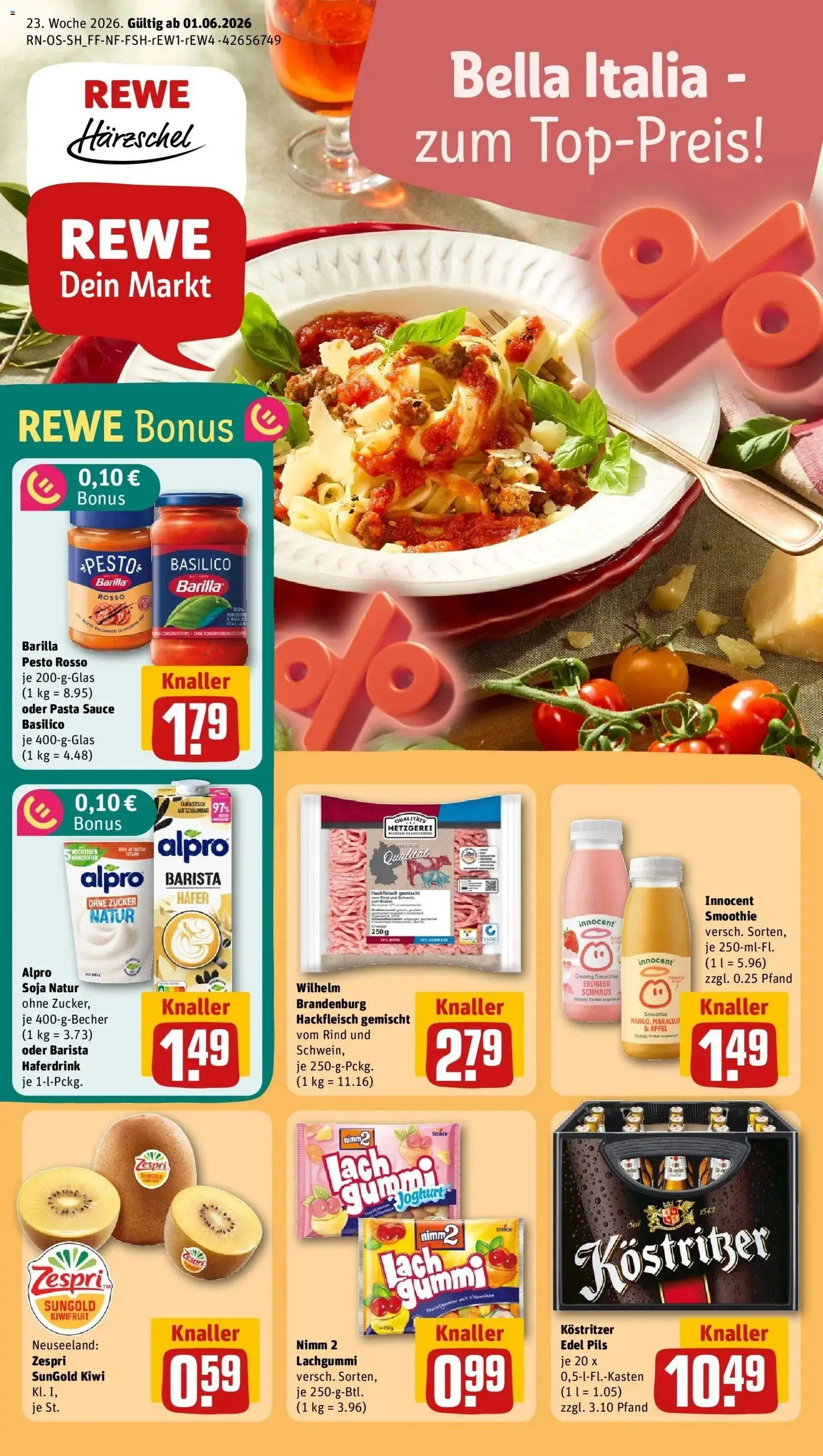 Vorschau von dem Prospekt des Geschäftes Rewe, gültig ab dem 01.06.2026