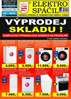 Náhled nabídky: Elektro Spáčil Elektro Spáčil leták platný od 16.09.2026
