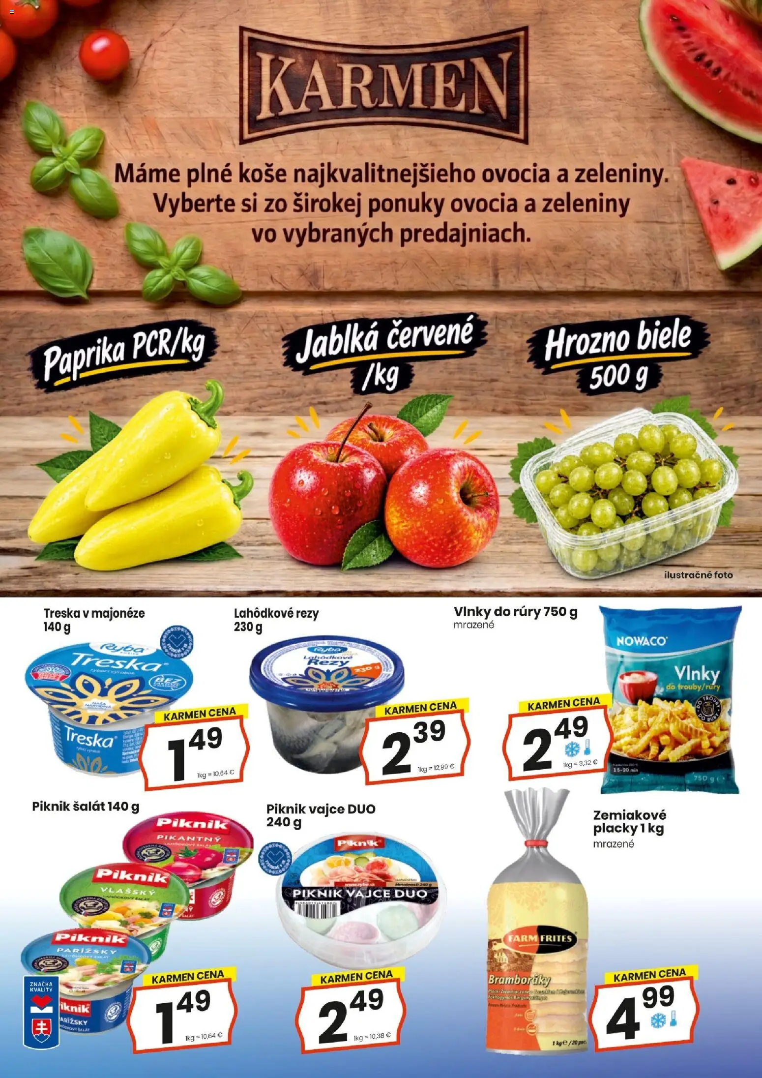 Náhľad KARMEN CBA letáku platného od 17.09.2026
