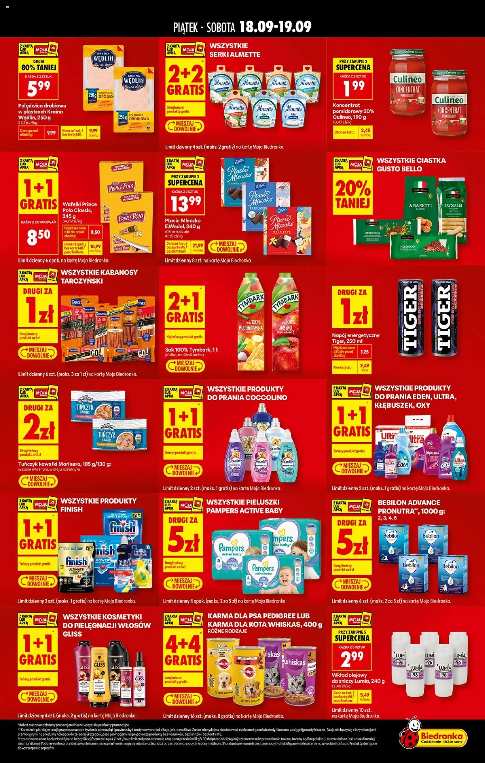 Pogląd gazetki "Biedronka gazetka - Tani weekend" ze sklepu Biedronka ważnej od 18.09.2026