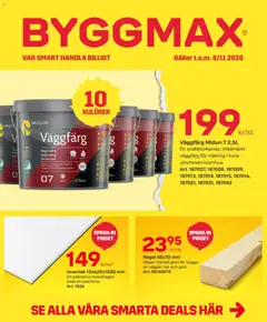 Förhandsgranska reklamblad ByggMax erbjudanden från butik ByggMax gäller från 18/10/2026