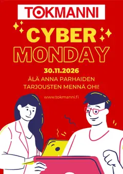 Kaupan Tokmanni Tokmanni Cyber Monday -ennakkoilmoitus esikatselu, voimassa 30/10/2026