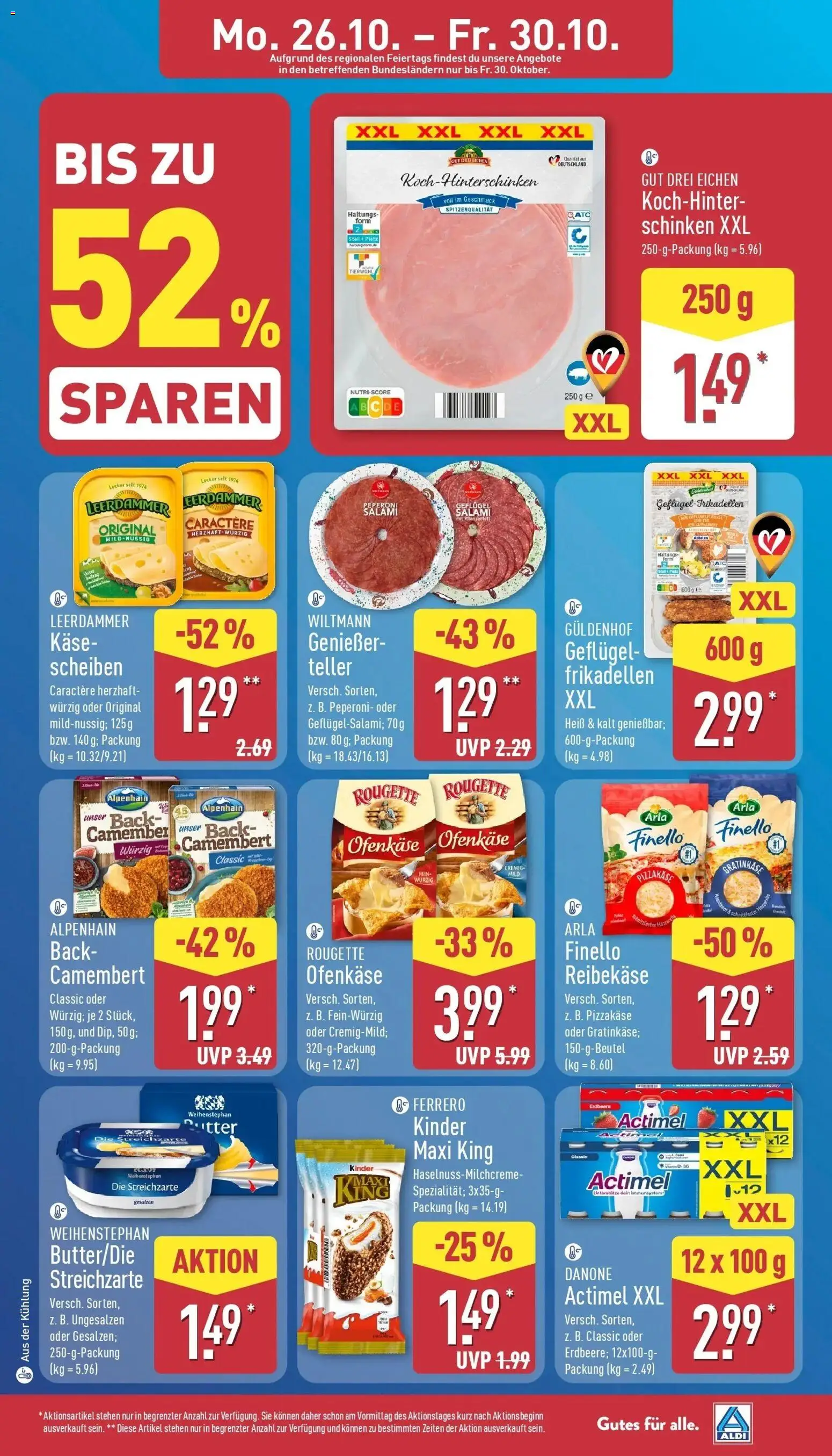 Vorschau von dem Prospekt des Geschäftes Aldi, gültig ab dem 26.10.2026