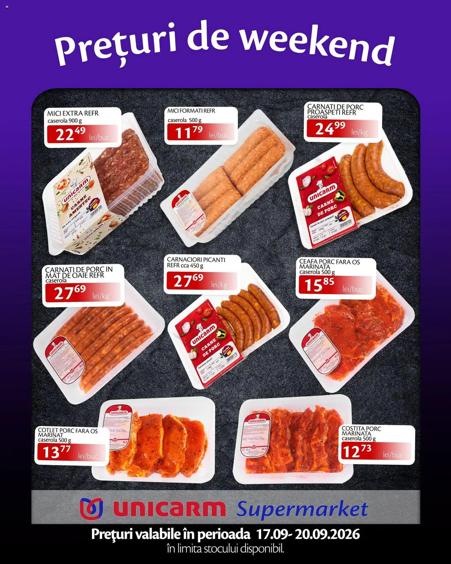 Previzualizarea de cataloage: Unicarm Unicarm Catalog Prețuri de weekend valabil de la 17.09.2026