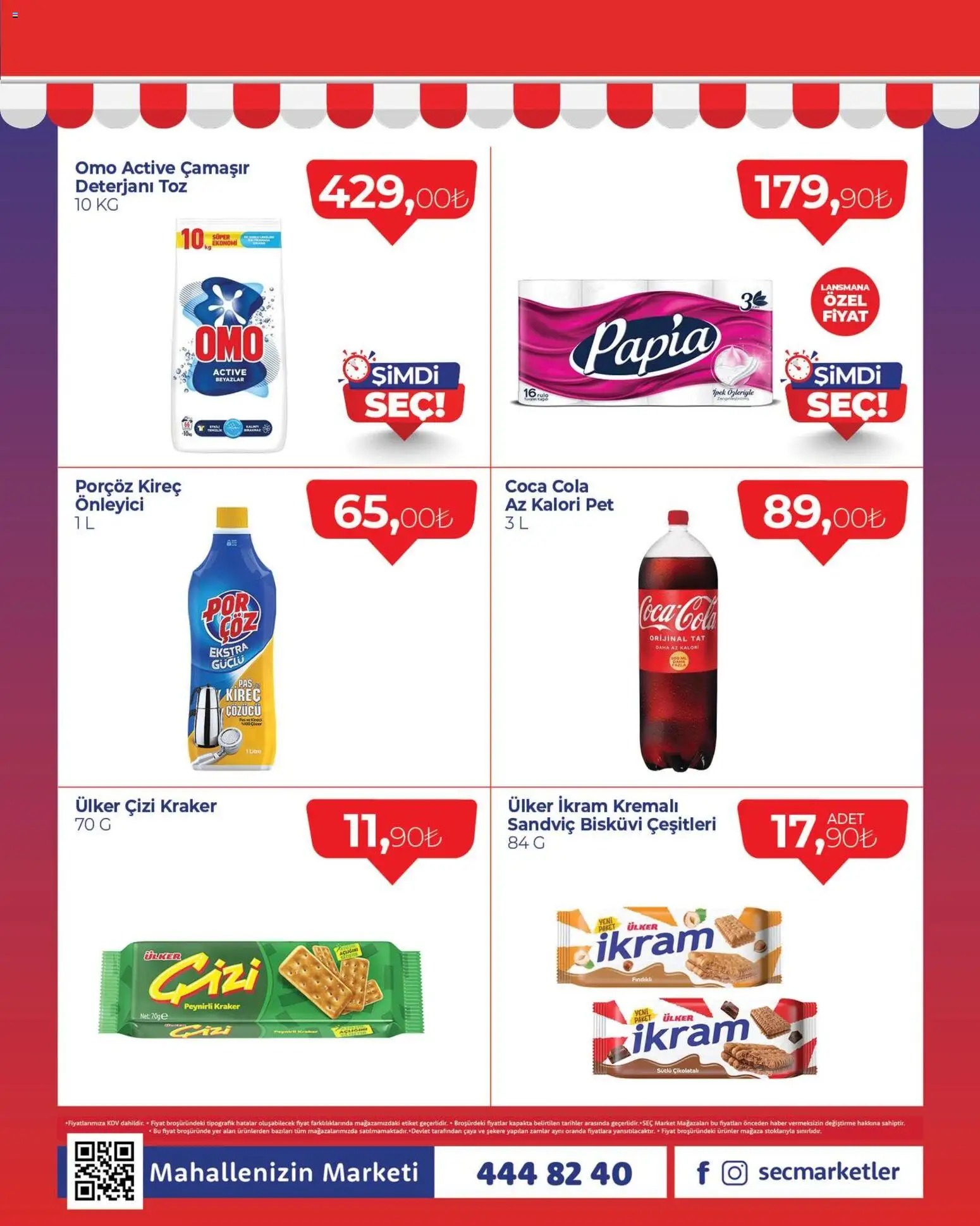 Seç Market Seç Market Katalog 09.04.2026 - Broşürünün önizlemesi - Bisküvi, Çamaşır deterjanı, Kireç çözücü
