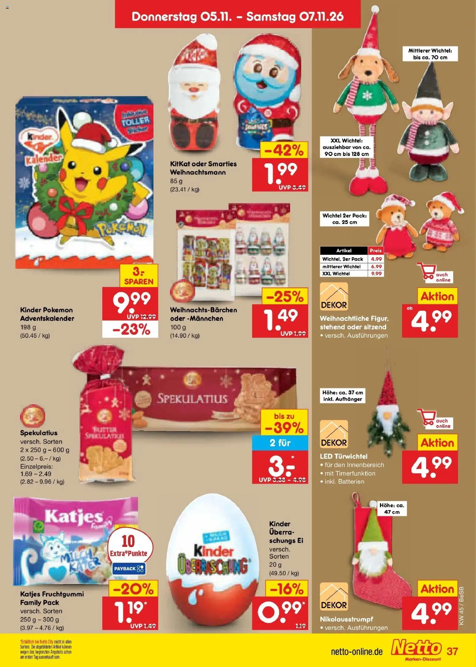 Vorschau von dem Prospekt des Geschäftes Netto Marken-Discount, gültig ab dem 02.11.2026 - Butter, Batterien, Katjes, Smarties