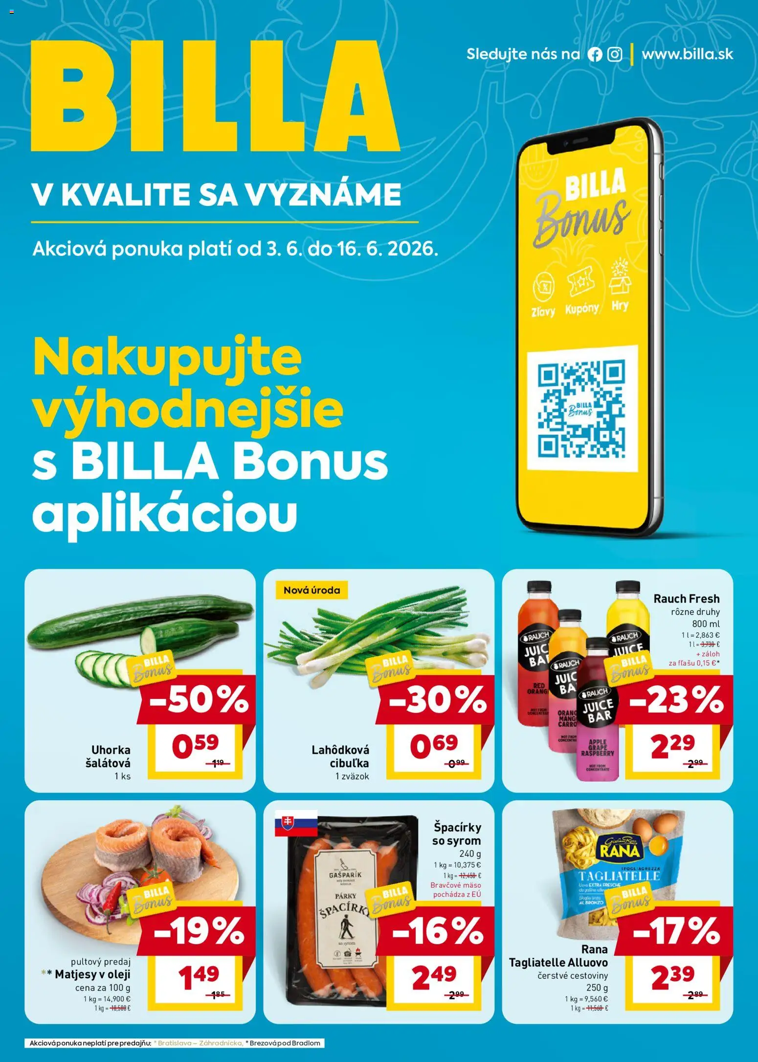 Náhľad Billa letáku platného od 03.06.2026