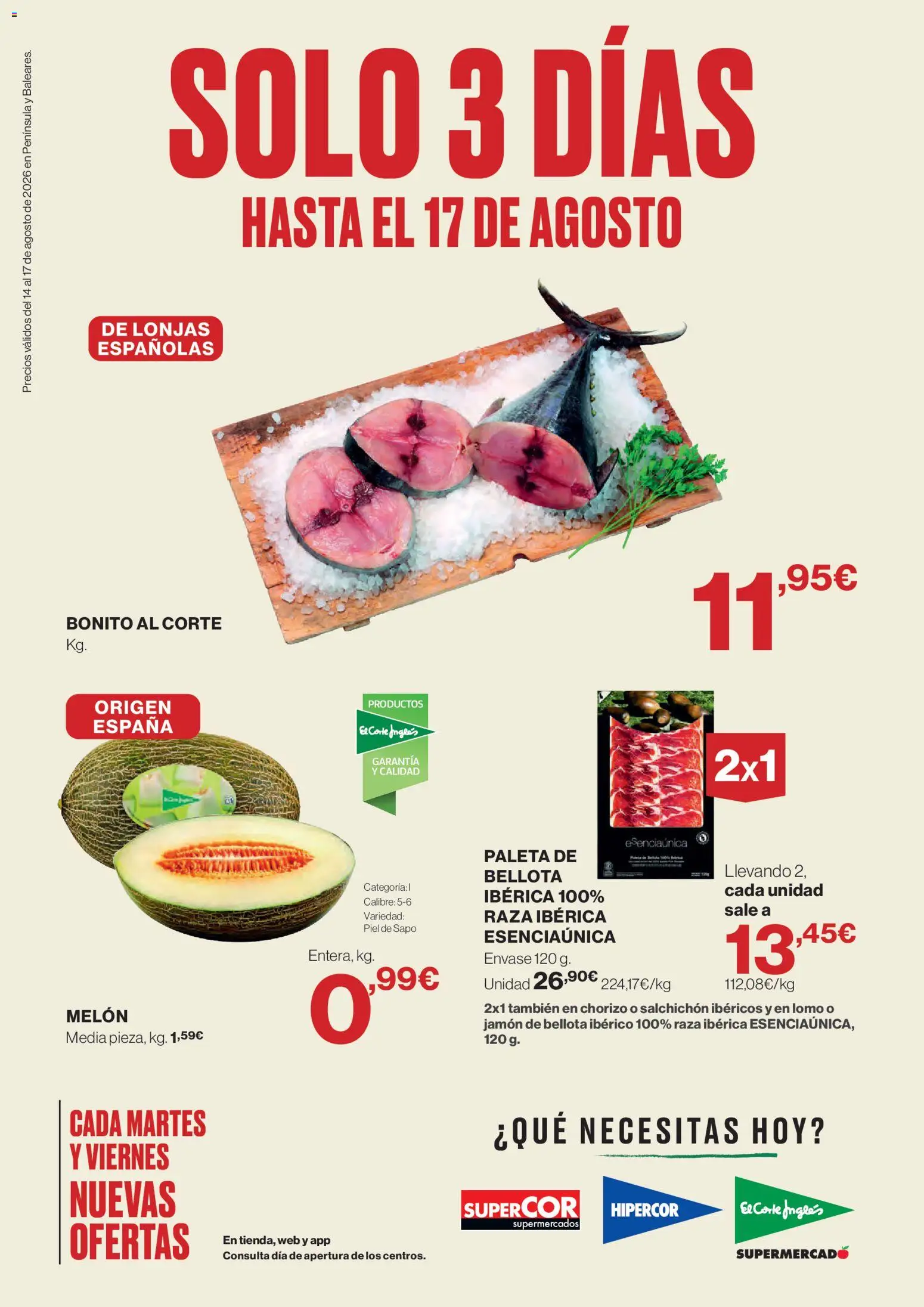 Vista previa del folleto de la tienda El Corte Inglés válido desde el 14/08/2026 
