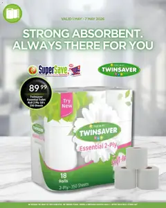 Preview of Super Save flyer valid from 01/05/2026