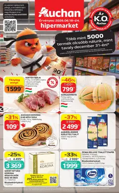 Auchan - Auchan akciós újság megtekintése, amely érvényes 2026.06.18.-től