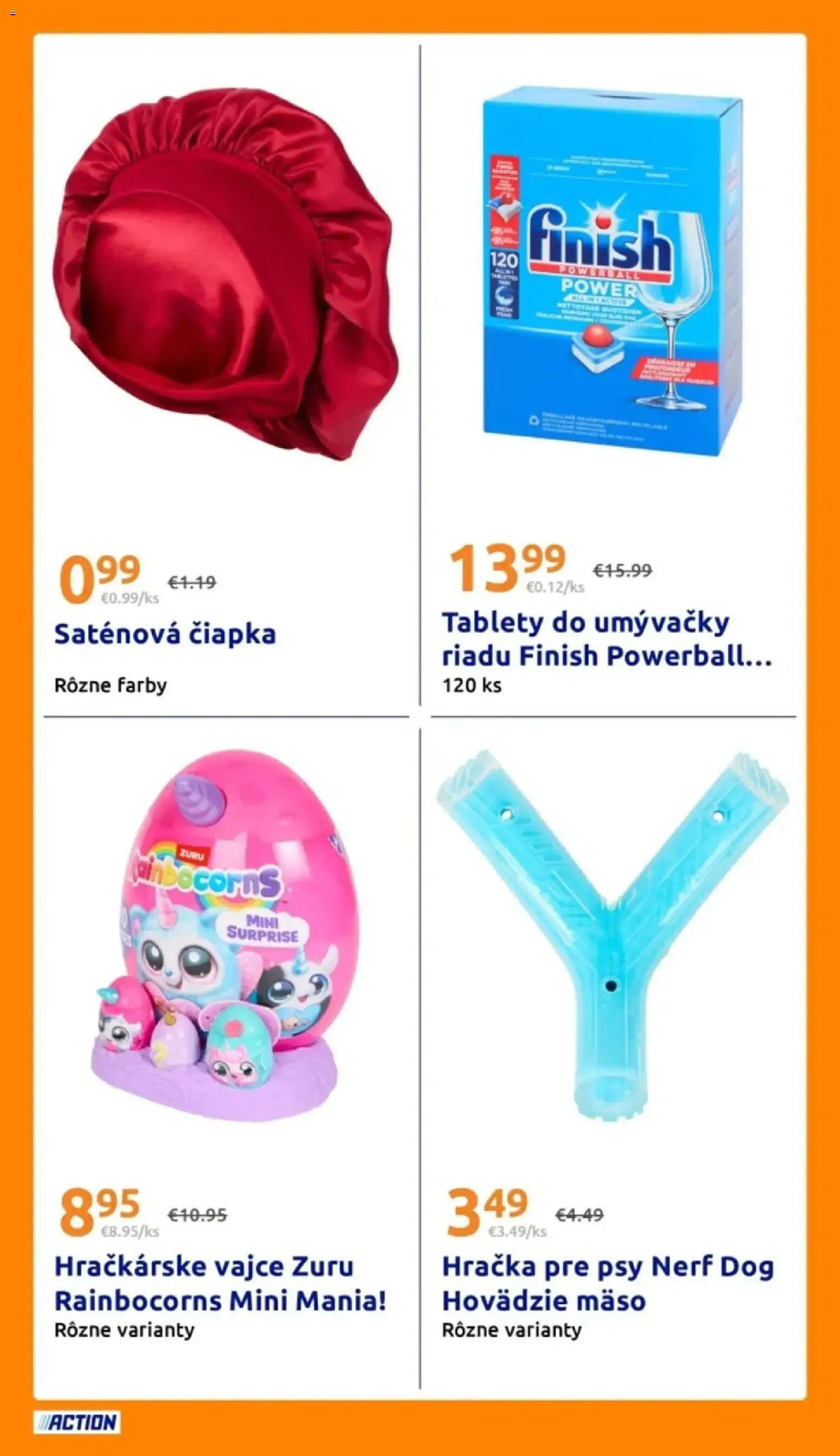 Náhľad Action letáku platného od 14.10.2026 - Mäso, Hovädzie mäso, Tablety do umývačky, Čiapka, Tablety do umývačky riadu