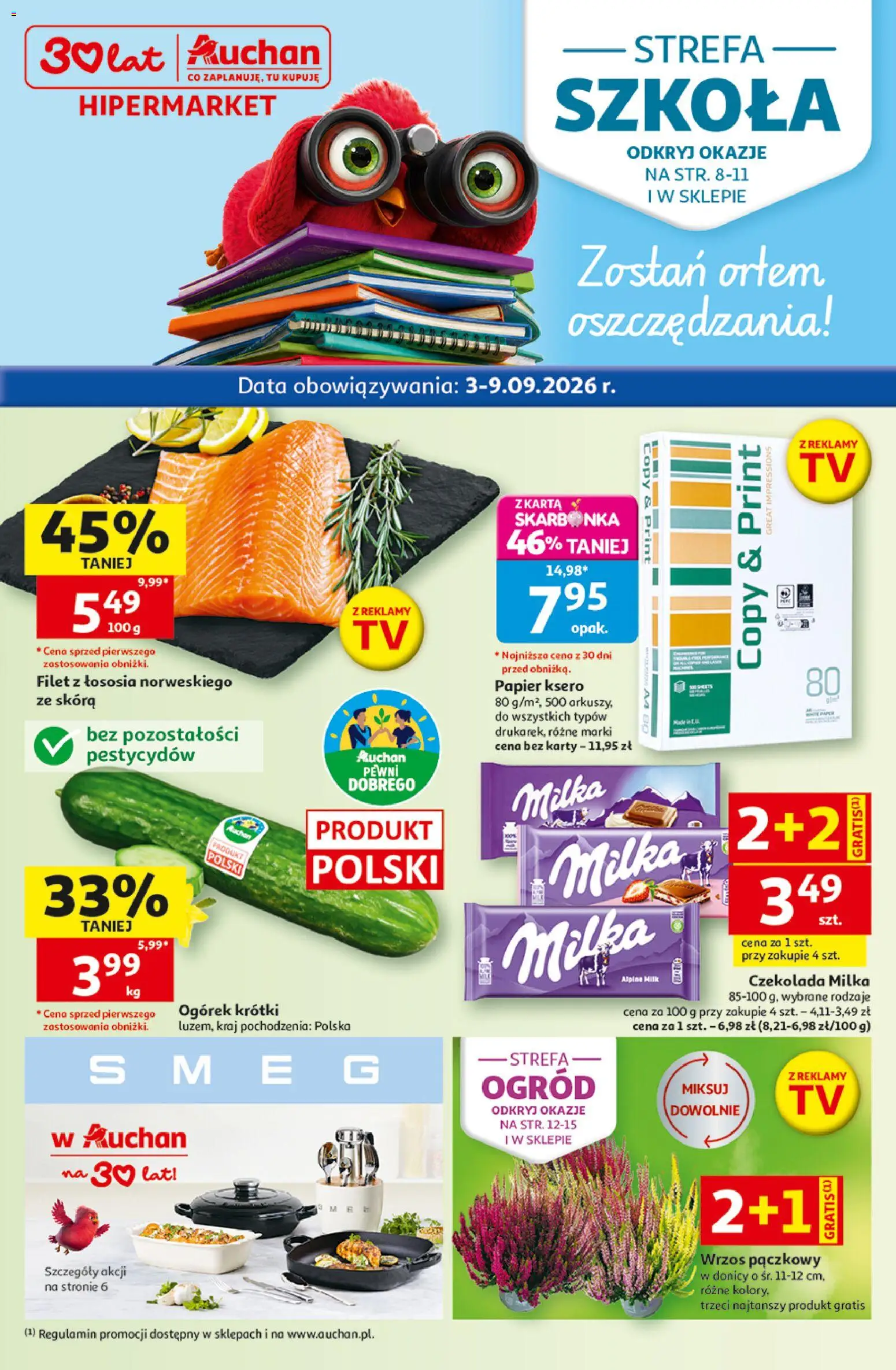 Pogląd gazetki "Auchan gazetka - 30 Lat Hipermarket" ze sklepu Auchan ważnej od 03.09.2026