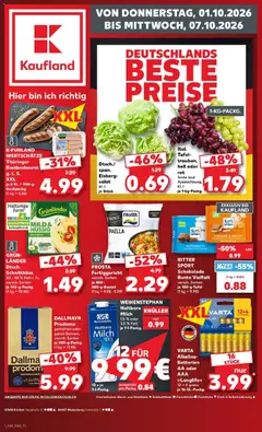 Vorschau von dem Prospekt des Geschäftes Kaufland, gültig ab dem 01.10.2026