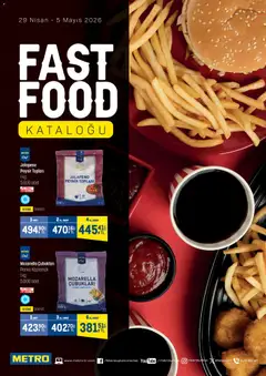 Metro Metro - Fast Food Kataloğu 29.04.2026 - Broşürünün önizlemesi
