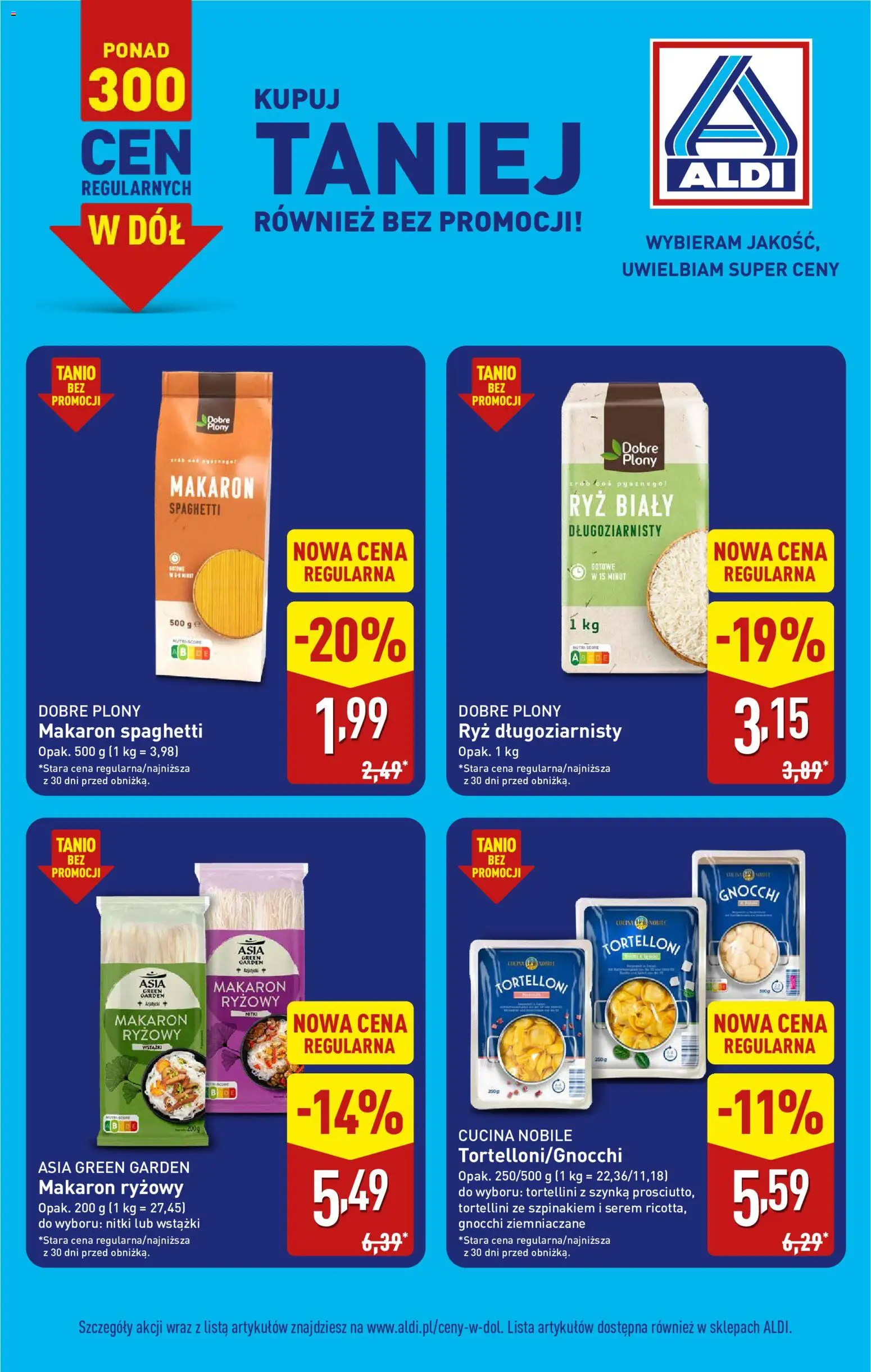Pogląd gazetki "Aldi gazetka - Ceny w dół" ze sklepu Aldi ważnej od 14.09.2026