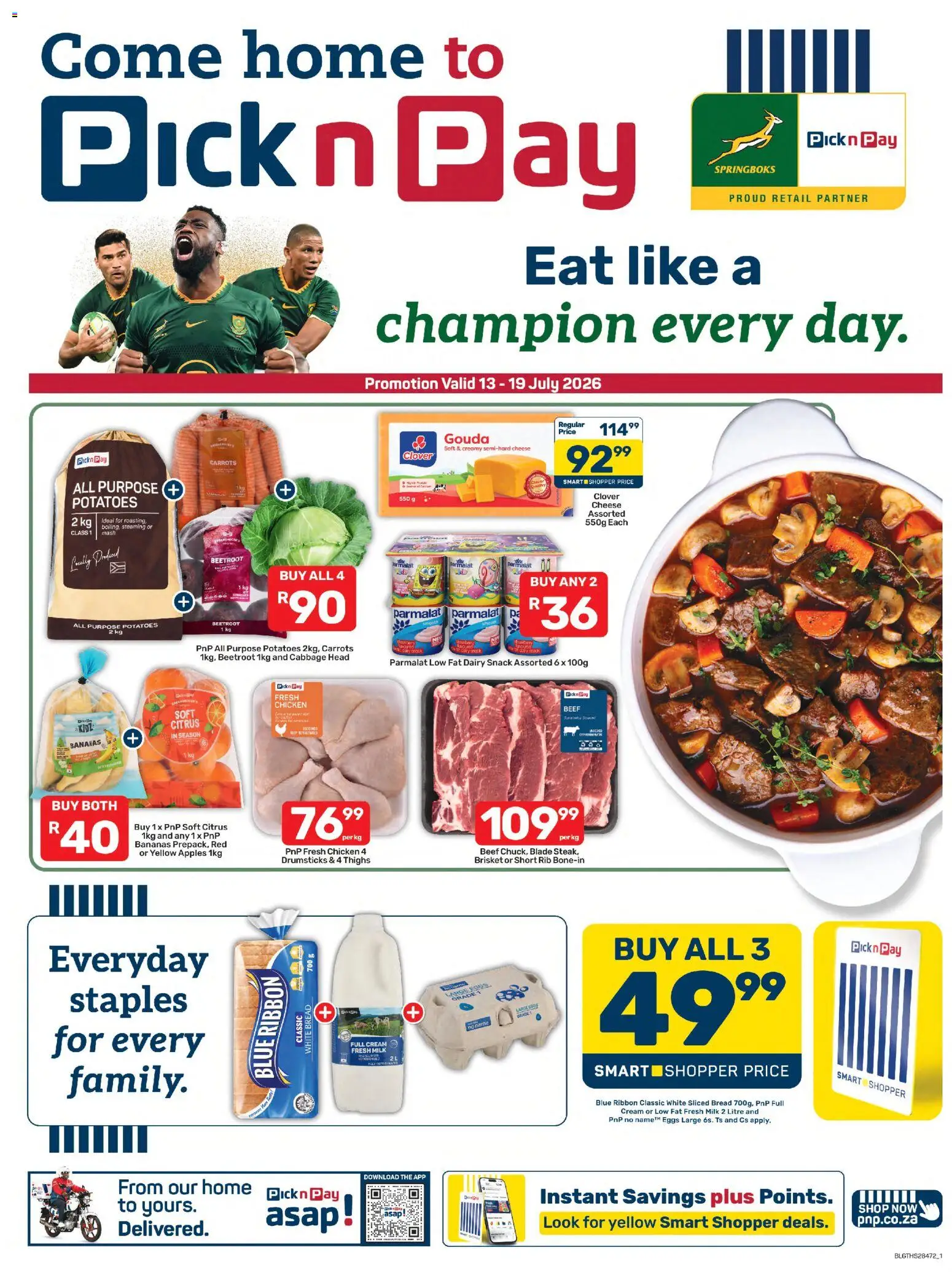 Preview of Pick n Pay flyer valid from 13/07/2026