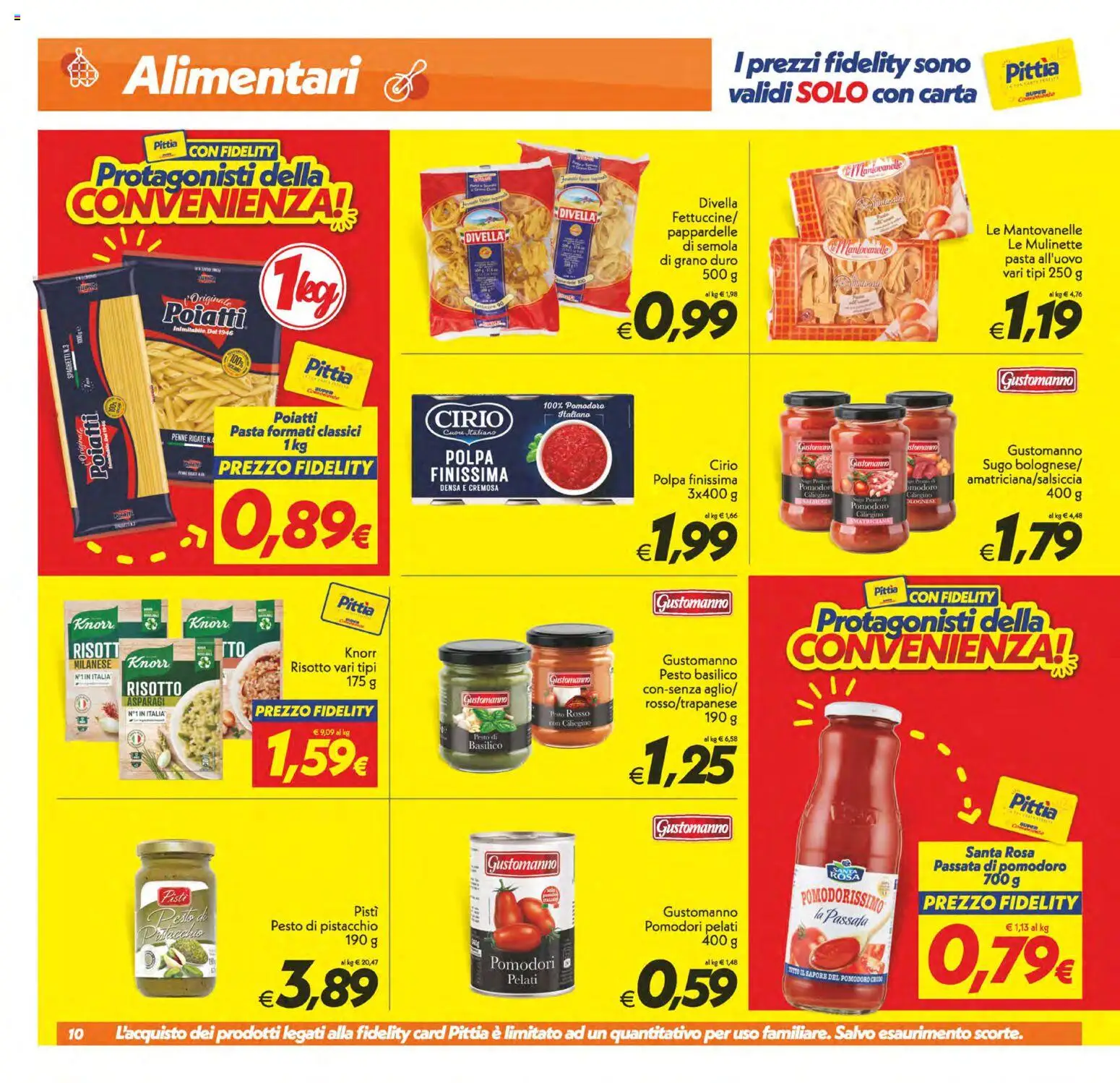 Anteprima dell'opuscolo SuperConveniente volantino Gela, Vittoria dal negozio SuperConveniente valido da 23/10/2026 - Pasta, Pomodoro, Penne, Pesto, Pistacchio, Pomodori, Passata di pomodoro, Semola