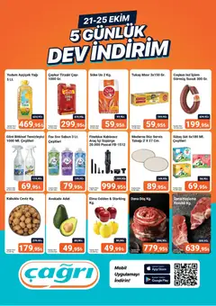 Çağrı Market Çağrı Market - 5 Günlük Dev İndirim 21.10.2026 - Broşürünün önizlemesi