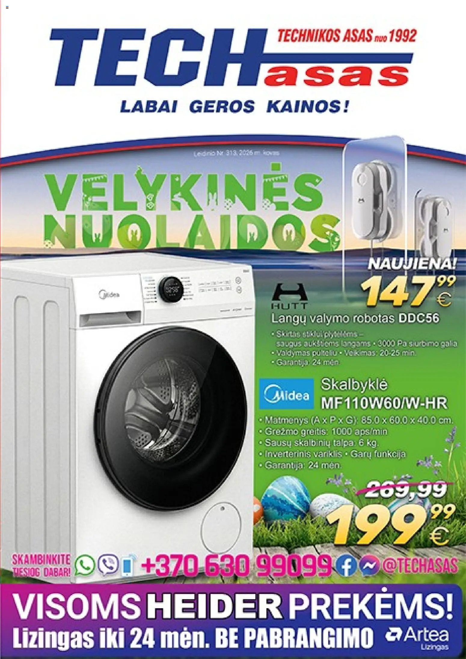 TECHasas parduotuvės leidinio TECHasas leidinys galiojančio nuo 2026.03.09 peržiūra - Robotas