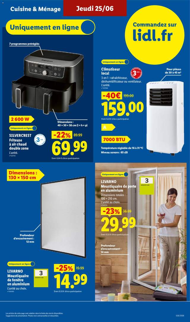 Nouveau catalogue Lidl à partir du 25/06
