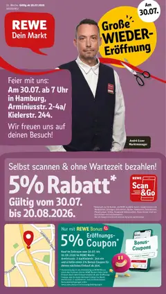 Vorschau von dem Prospekt des Geschäftes Rewe, gültig ab dem 27.07.2026