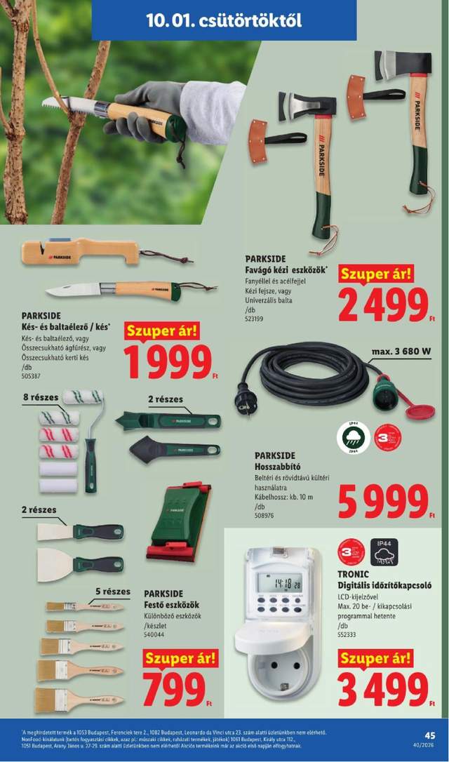 Új Lidl akciós újság 10.01.