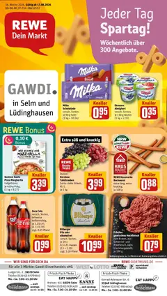 Vorschau von dem Prospekt des Geschäftes Rewe, gültig ab dem 17.08.2026