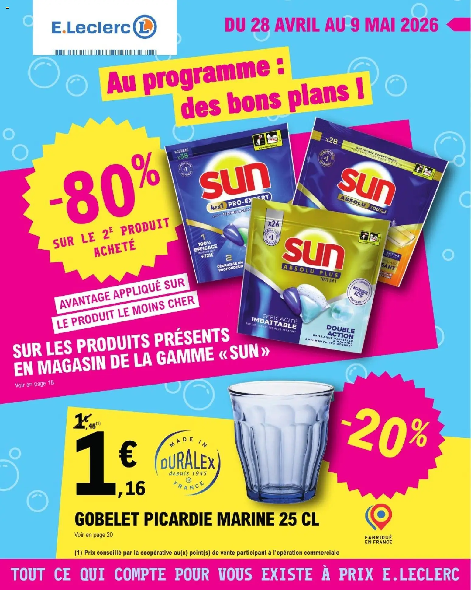 Prévisualisation de E.Leclerc catalogue de la semaine 18 du magasin E.Leclerc formulaire valide 28/04/2026 - Vaisselle