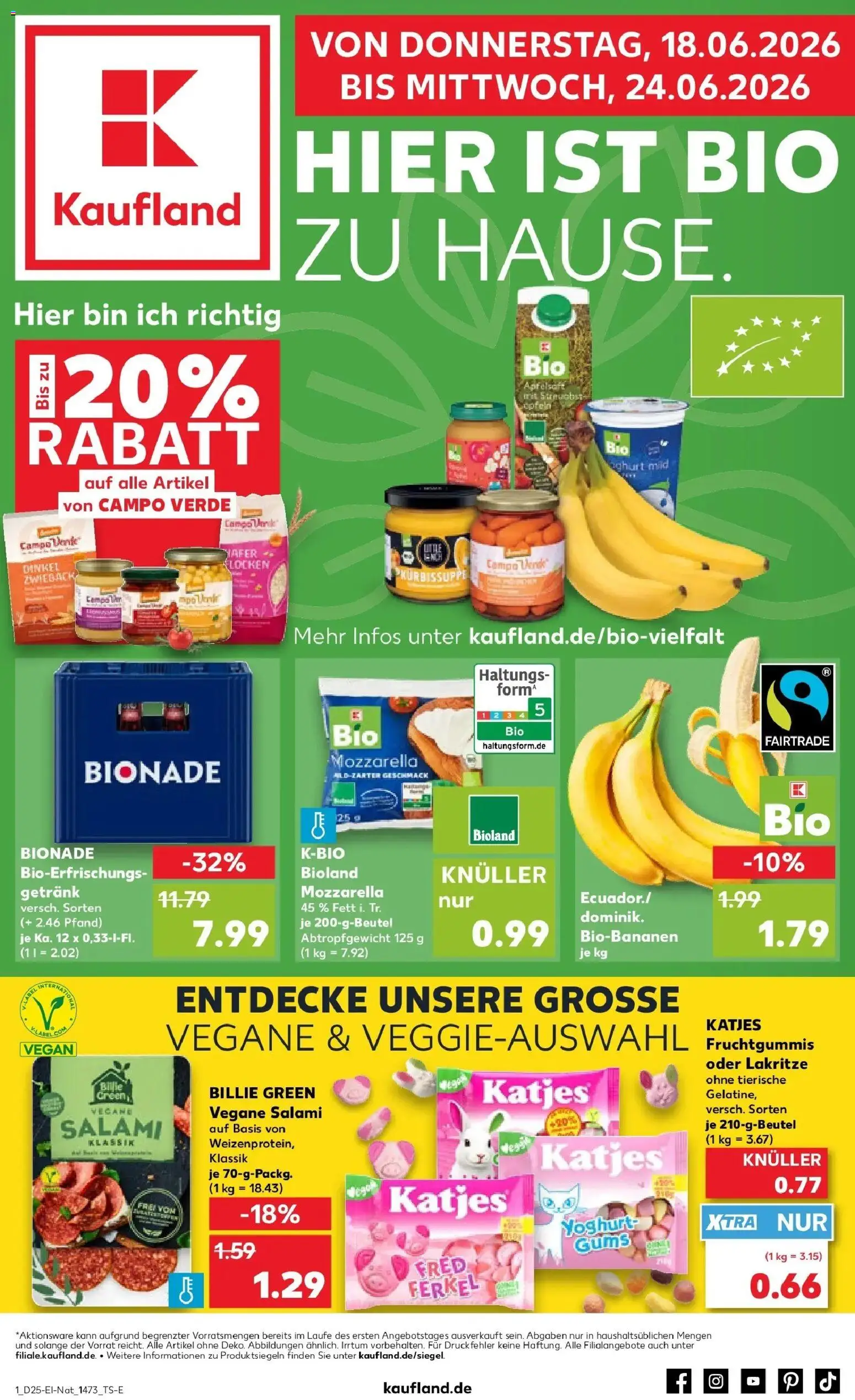 Vorschau von dem Prospekt des Geschäftes Kaufland, gültig ab dem 18.06.2026