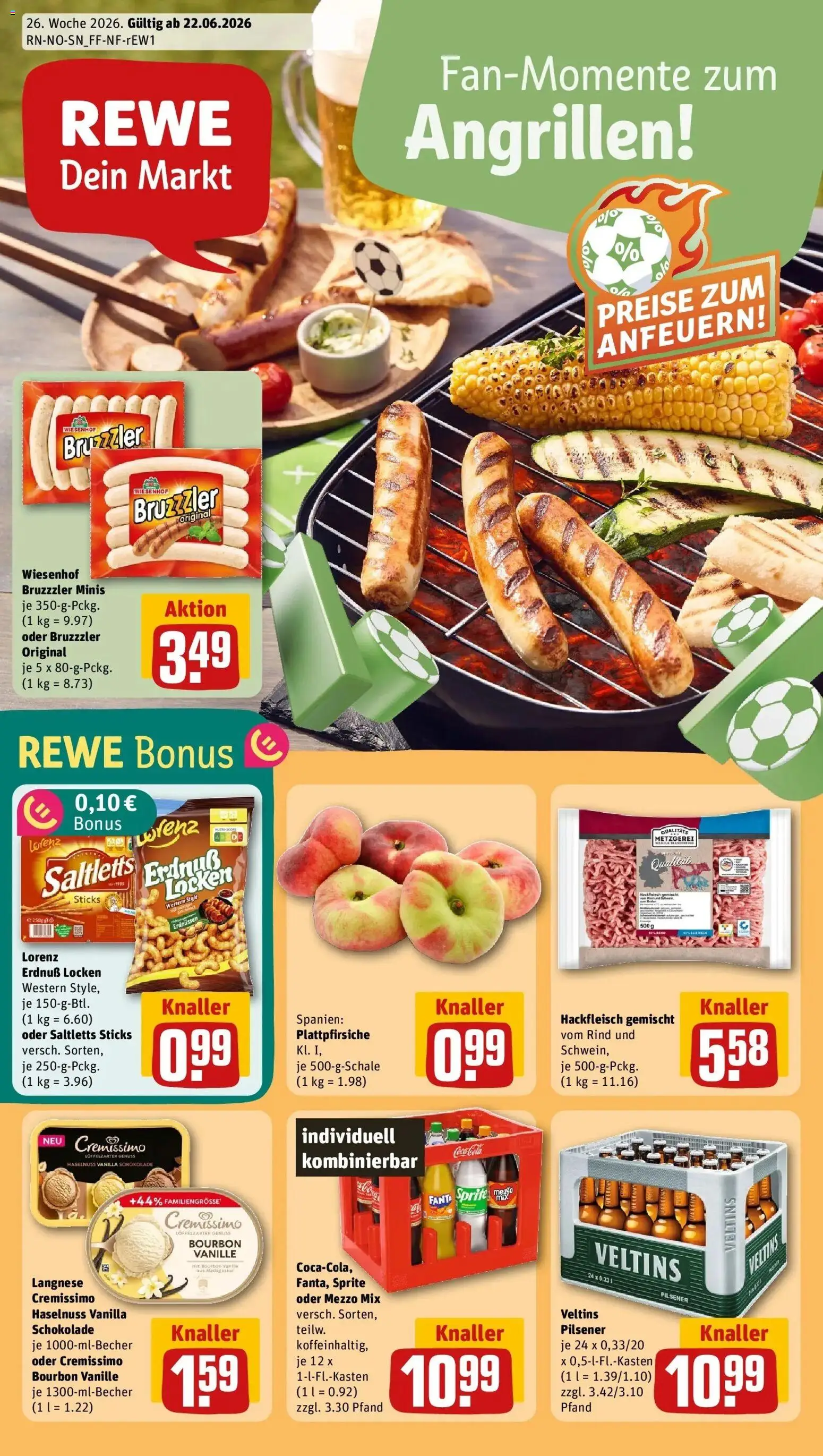 Vorschau von dem Prospekt des Geschäftes Rewe, gültig ab dem 21.06.2026