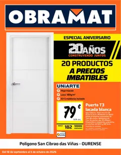 Vista previa del folleto de la tienda Obramat válido desde el 18/09/2026 