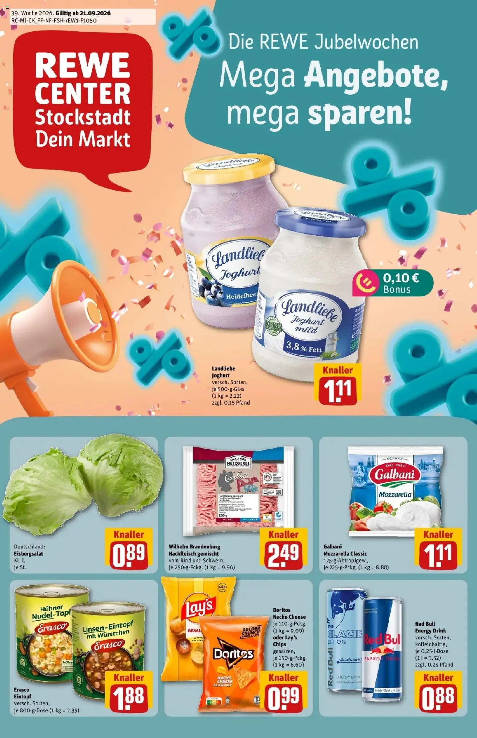 Vorschau von dem Prospekt des Geschäftes Rewe, gültig ab dem 21.09.2026