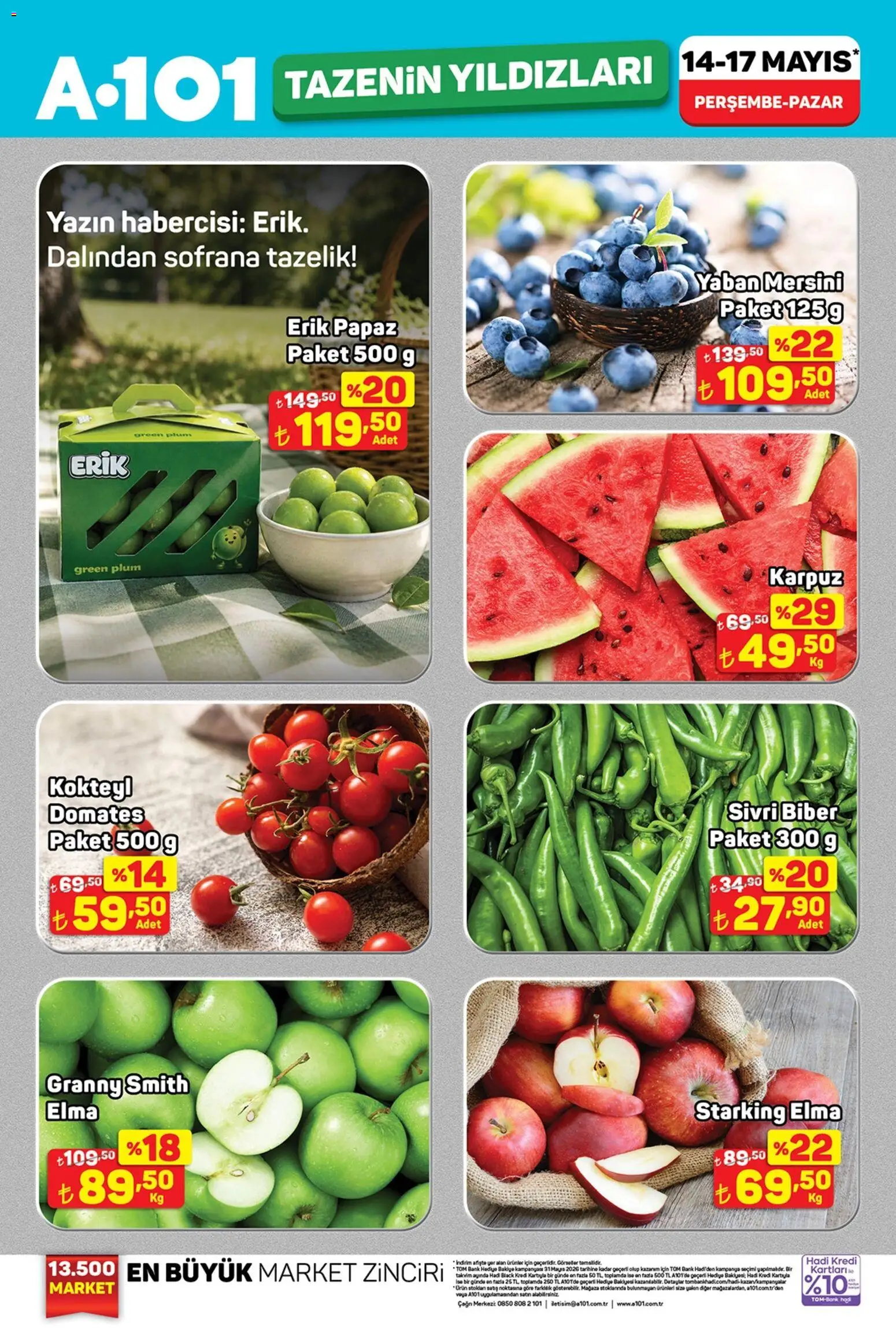 A101 A101 - Tazenin Yıldızları 14.05.2026 - Broşürünün önizlemesi