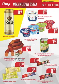 Náhľad CBA Komfos letáku platného od 27.08.2026
