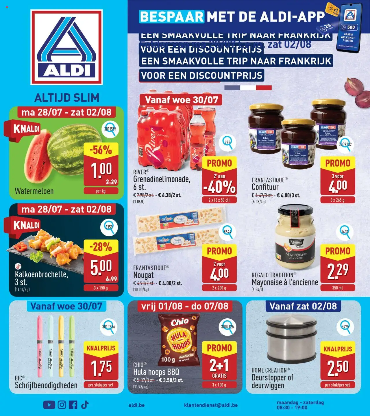 Voorbeeld van Folder week 31 van winkel Aldi geldig vanaf 28/07/2025 - Barbecue, Watermeloen, Mayonaise