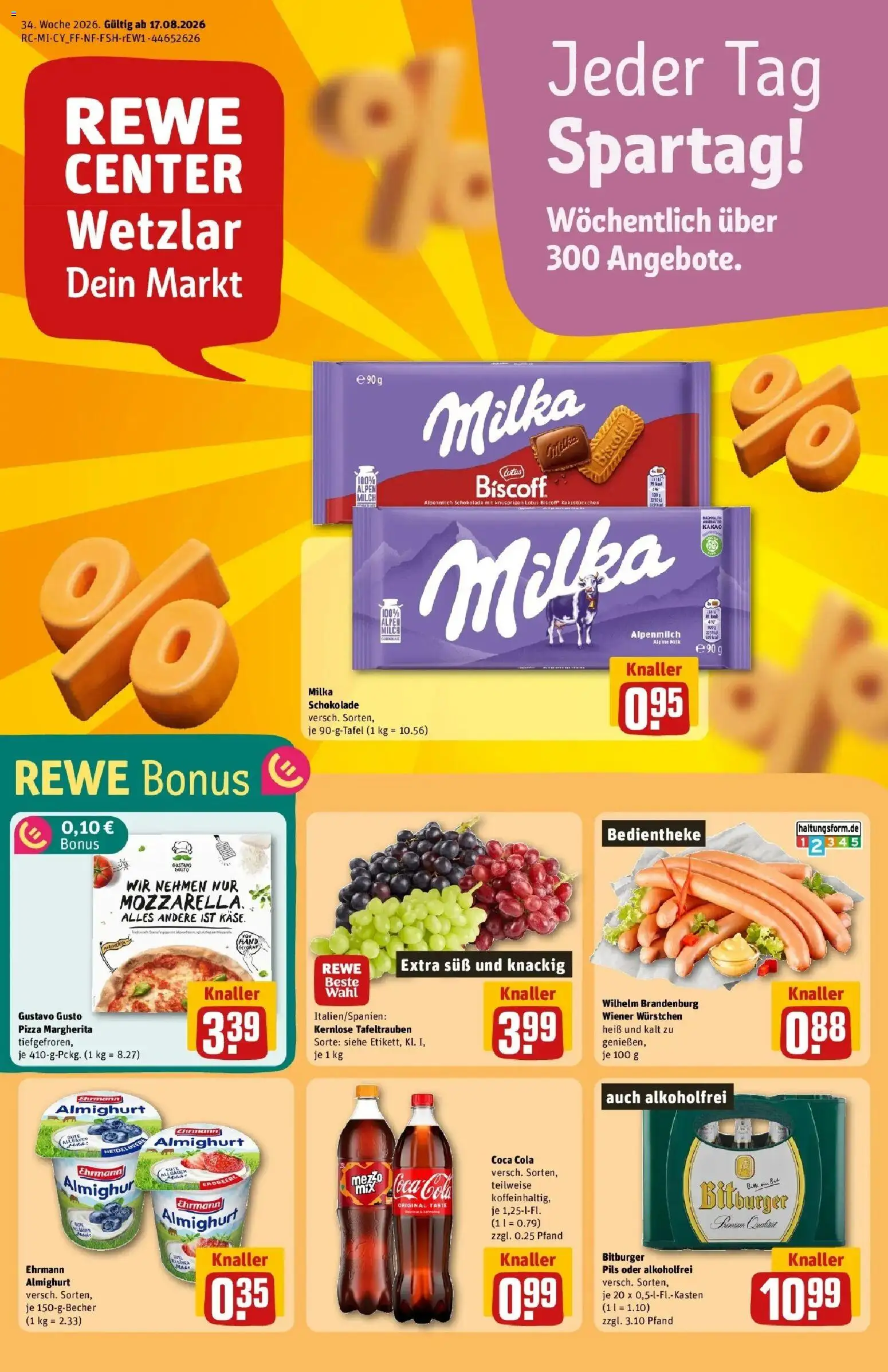 Vorschau von dem Prospekt des Geschäftes Rewe, gültig ab dem 17.08.2026