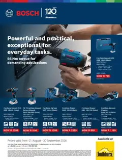 Preview of Builders flyer valid from 01/08/2026