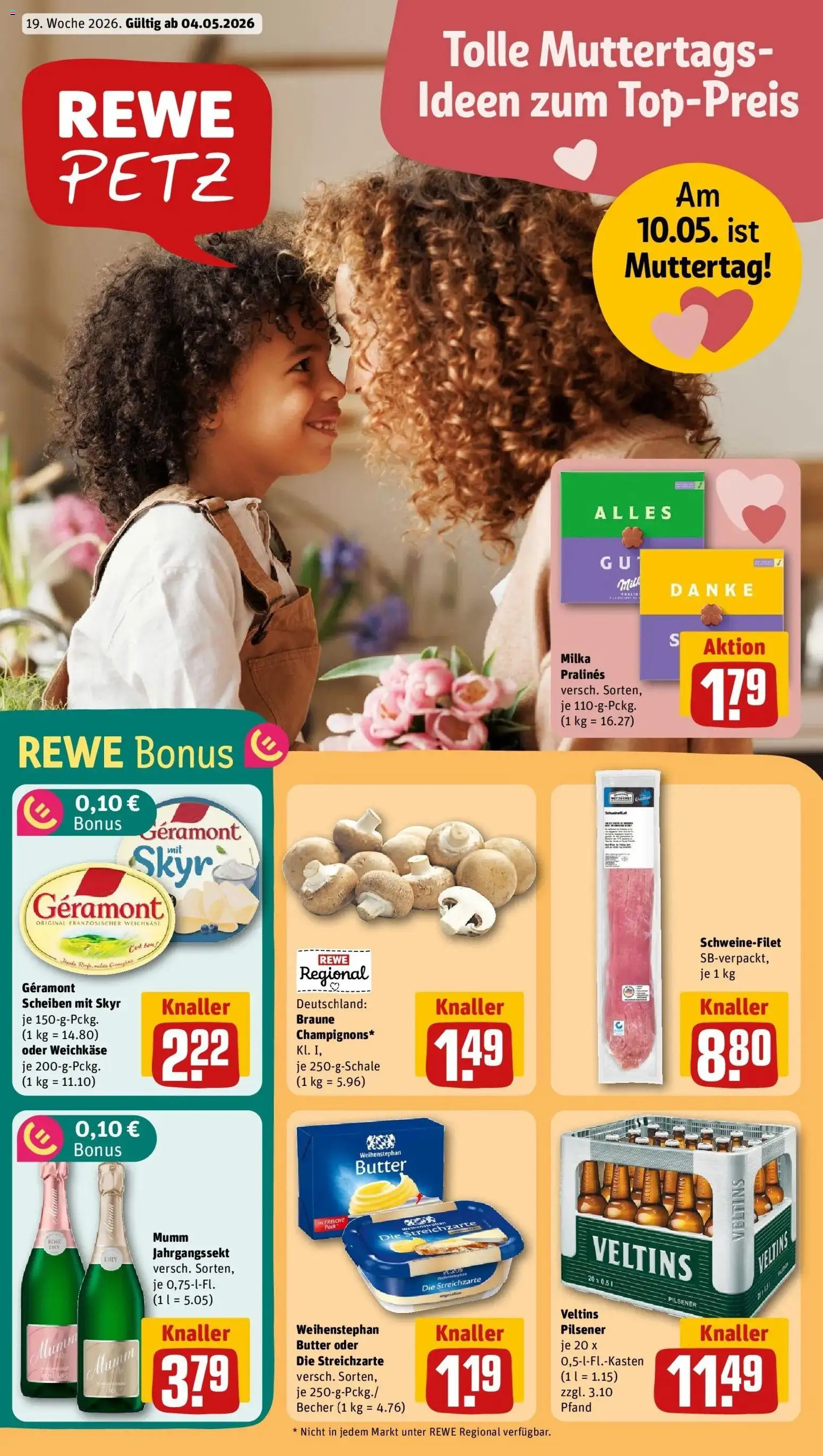 Vorschau von dem Prospekt des Geschäftes Rewe, gültig ab dem 04.05.2026