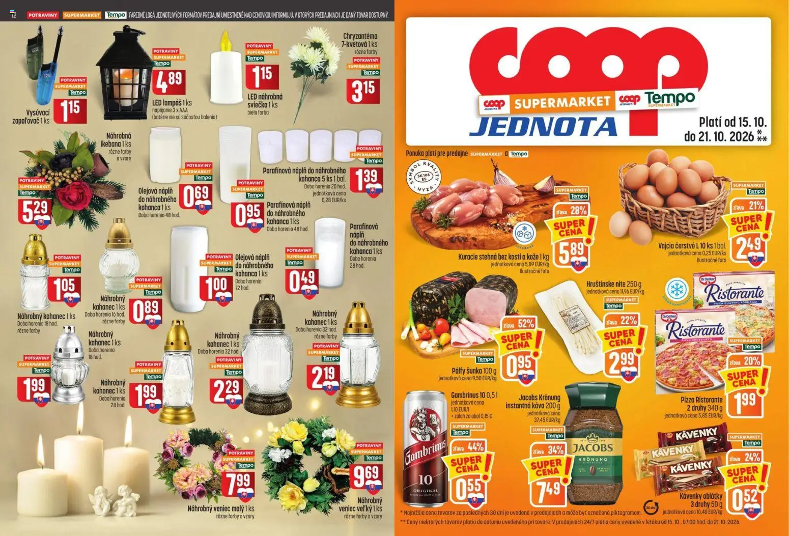 Náhľad COOP Jednota letáku platného od 15.10.2026