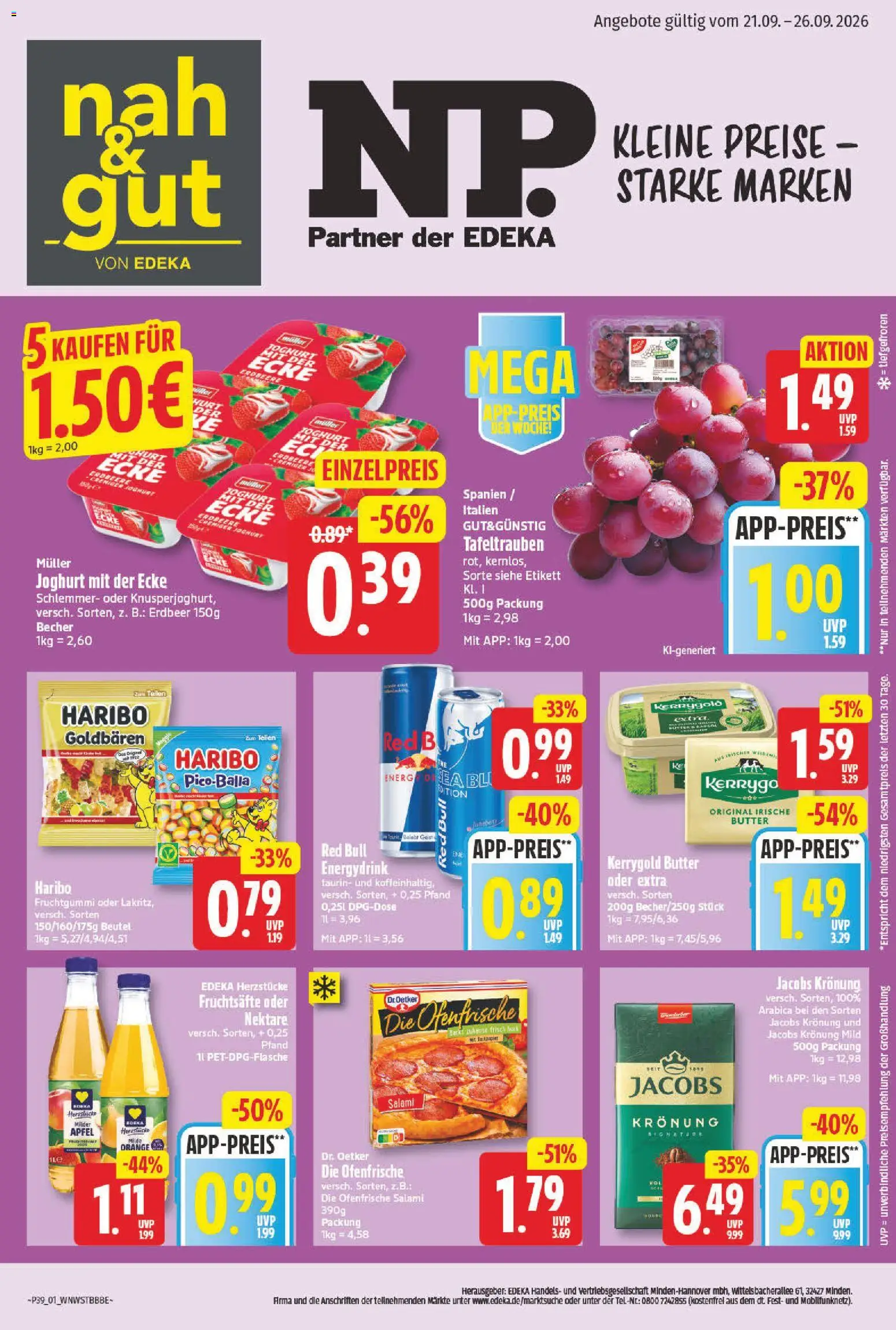Vorschau von dem Prospekt des Geschäftes NP Discount, gültig ab dem 21.09.2026