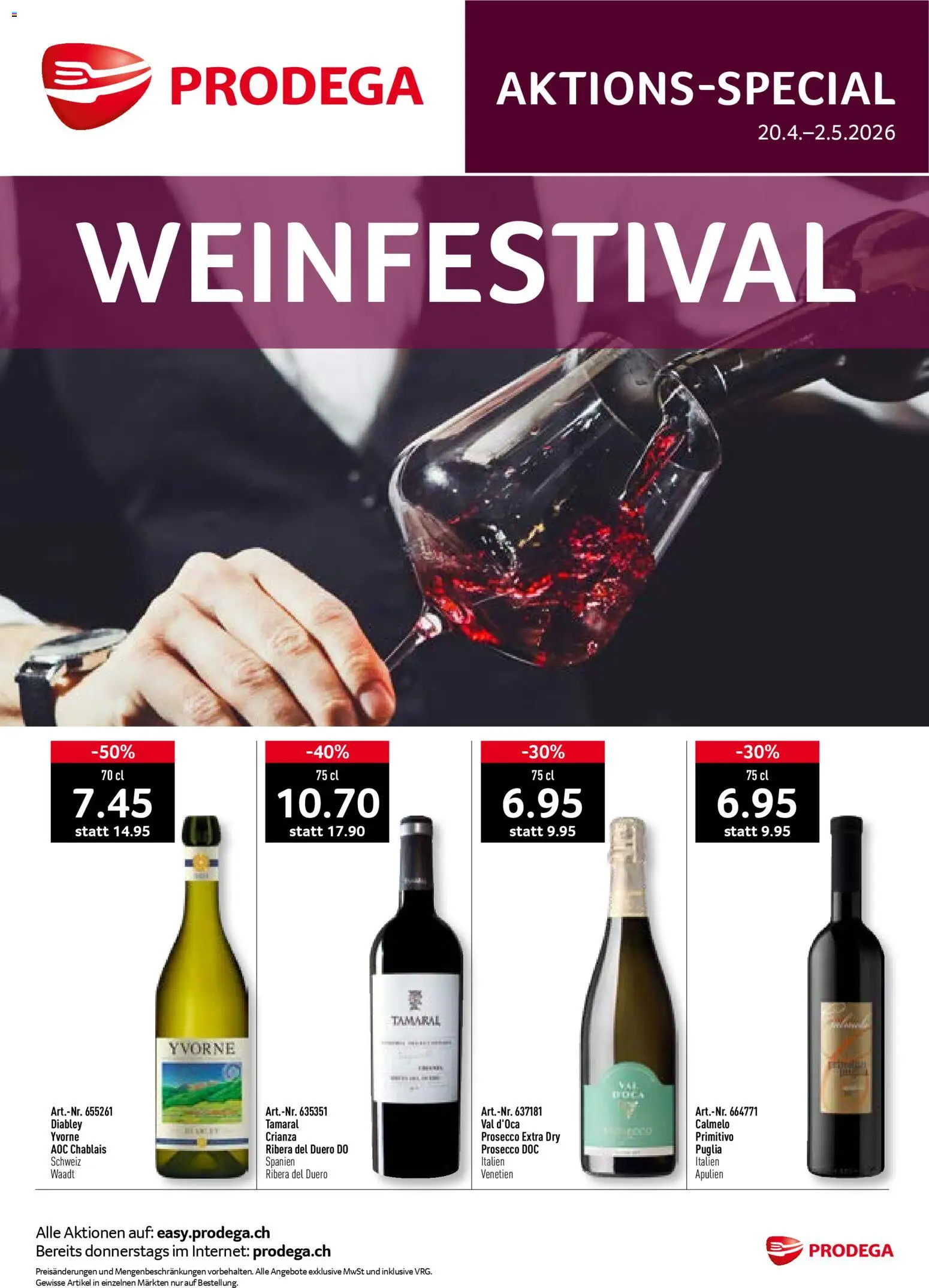 Vorschau des Merkblatts Prodega aktionen Weinfestival vom Shop Prodega gültig von 20.04.2026 bis 02.05.2026 - Prosecco